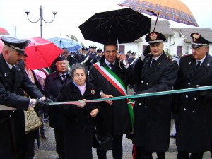 Inaugurazione della caserma dei carabinieri